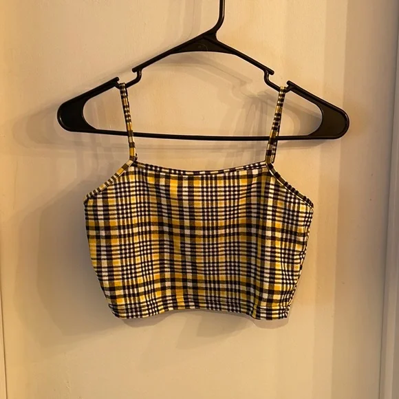 Shein Yellow Plaid Skort Set - Size Small. Never worn, condition is like new! - Picture 2 of 3